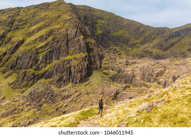 Girl Climbing Mount Brandon