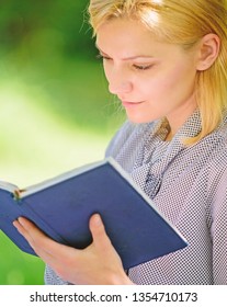 Girl Concentrated Sit Park Read Book Nature Background. Reading Inspiring Books. Female Literature. Relax Leisure An Hobby Concept. Best Self Help Books For Women. Books Every Girl Should Read.