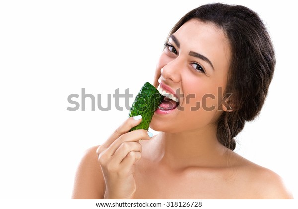 Cucumber girl with Hot Girl