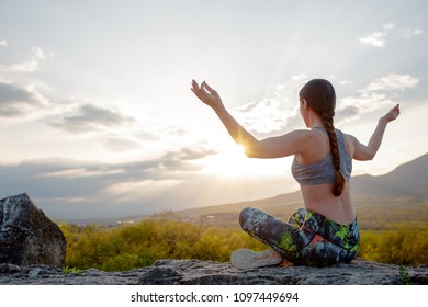 Woman Doing Yoga Asana Natarajasana Lord Stock Photo 529585042 ...