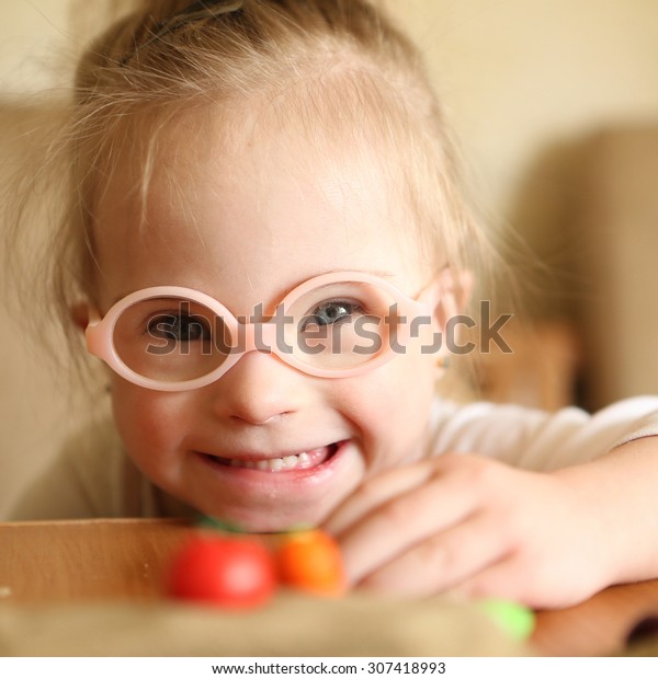 Girl Down Syndrome Involved Sorting Vegetables Stock Photo (Edit Now