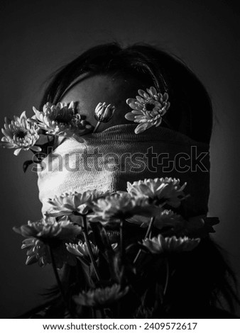 Similar – Image, Stock Photo Roses for MJ Watson Woman