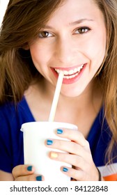 Girl Drinking Soda