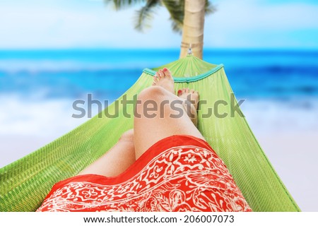girl enjoying on the beach