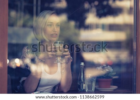 Similar – Image, Stock Photo sisters reflection