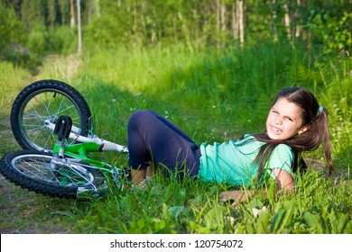 Girl Fell From Bike