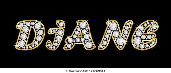 Diane Name Images, Stock Photos & Vectors | Shutterstock