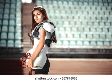 girl in form rugby player