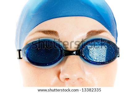 The girl in glasses for pool