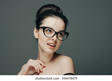 248 Girl glassess Images, Stock Photos & Vectors | Shutterstock