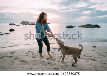 Similar – Strandhund