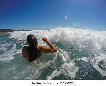 Sea Waves Woman Images Stock Photos Vectors Shutterstock