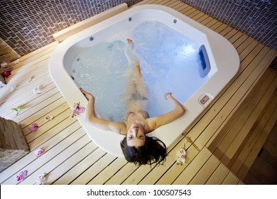 Girl In Hot Tub