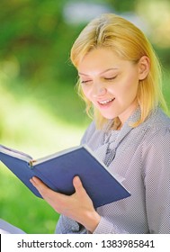 Girl Interested Sit Park Read Book Nature Background. Reading Inspiring Books. Female Literature. Relax Leisure An Hobby Concept. Best Self Help Books For Women. Books Every Girl Should Read.