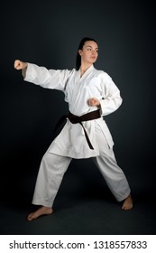 Girl Karate Uniform Stock Photo 1318557833 | Shutterstock