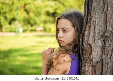 Girl Long Curly Hair Lean On Stock Photo 2143301841 | Shutterstock