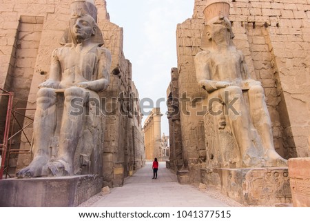  Girl in Luxor Temple - Egypt