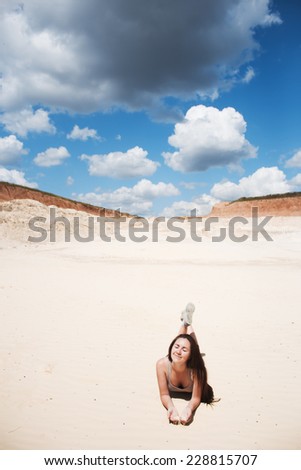 Similar – Image, Stock Photo Tattooed woman in front of a painted wall