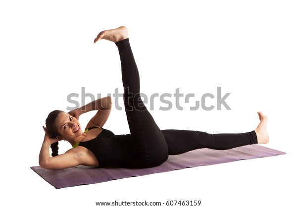 on the matt yoga