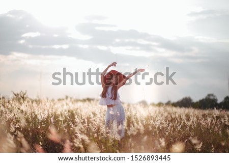 The girl in the meadow