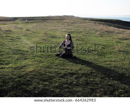 Similar – Image, Stock Photo Any ghosts? Fog Mysterious