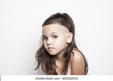 Girl With Modern Haircut