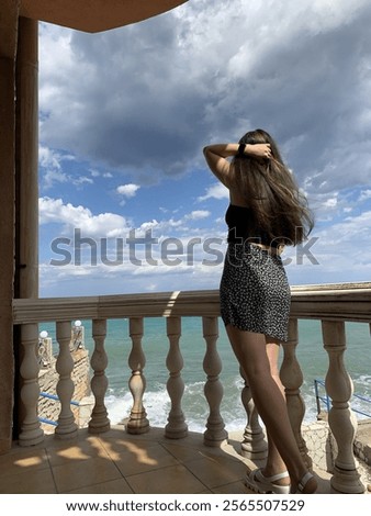 Similar – Image, Stock Photo balkonies