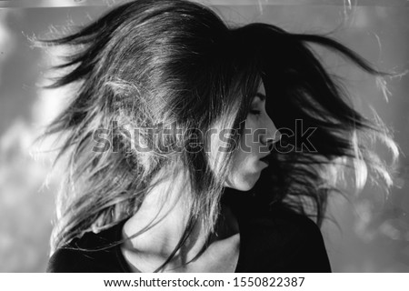 Similar – Image, Stock Photo sometimes Black White Girl