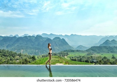 Girl In The Overflowing Pool, Natural Bath Tub