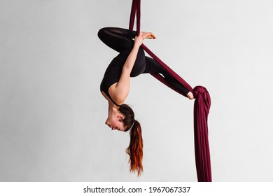 girl performing aerial dance insolated - Shutterstock ID 1967067337