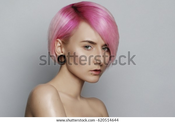 Pink Hair Girls Nude