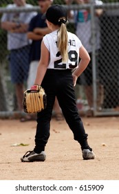 Girl Playing Baseball