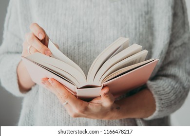 Girl Is Reading A Book