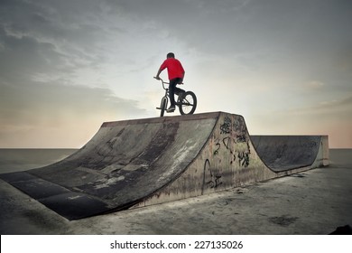 Girl Riding A Bike 