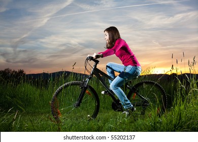 girl with cycle images