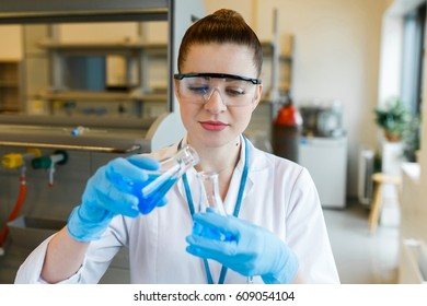 safety goggles and lab coat