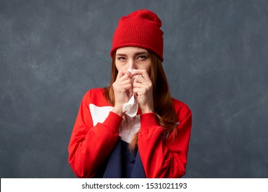 3,209 Sick woman red nose Images, Stock Photos & Vectors | Shutterstock