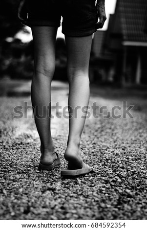 Similar – barefoot 2 Barefoot Woman