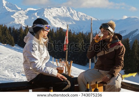 Similar – Image, Stock Photo ski deck