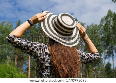 Similar – Image, Stock Photo i am wearing a hat