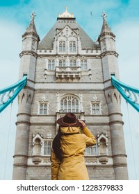 Girl Standing On Tower Bridge