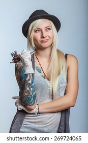 Girl Tattoo Artist