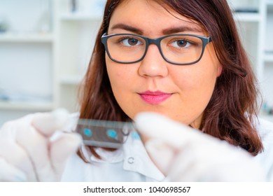 Girl Teen In The Laboratory Of Food Quality Tests