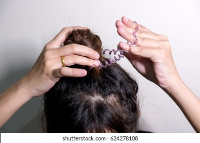 Asian Hair Bun Images Stock Photos Vectors Shutterstock