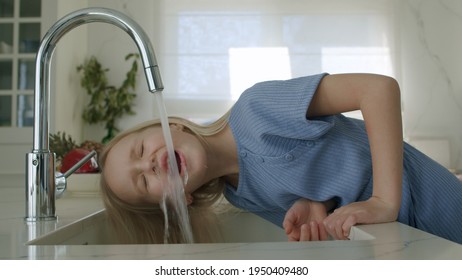 Girl Tries Drink Tap Water