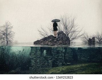 Alone Rain Images Stock Photos Vectors Shutterstock