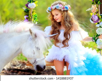 white unicorn dress