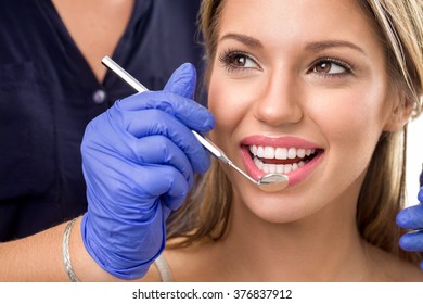 girl visit to the dentist, dental care  - Shutterstock ID 376837912