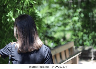 Girl walking on a greenhouse  - Powered by Shutterstock