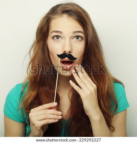 Similar – moustache me Mensch